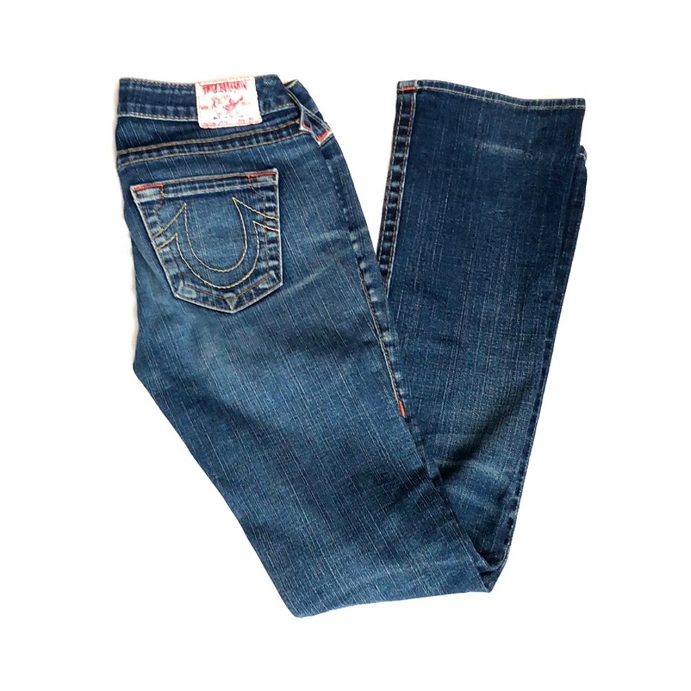True Religion Johnny Jeans with Contrast Stitching